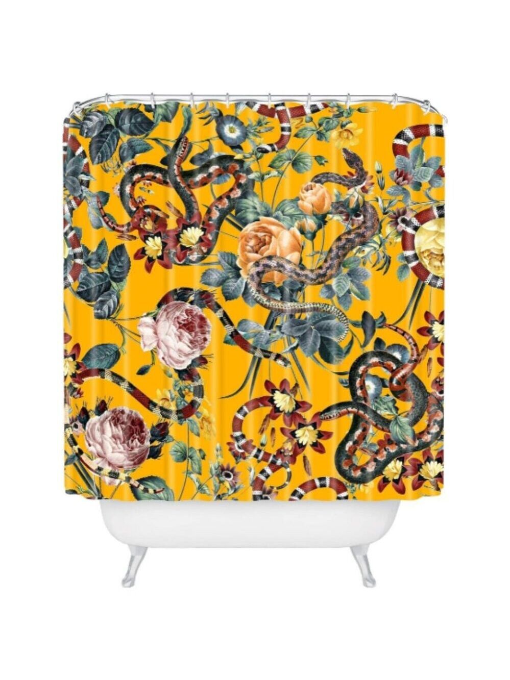 **Society6** Shower Curtain Bathroom Decor by Burcu Korkmazyurek Extra Long NWOT
